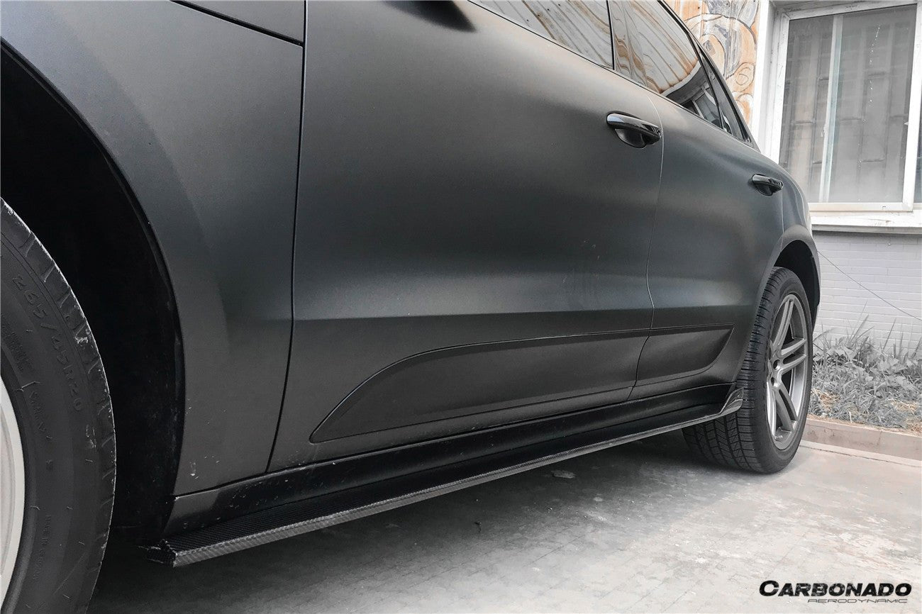 2018 - 2021 Porsche Macan TA Style Carbon Fiber Side Skirts